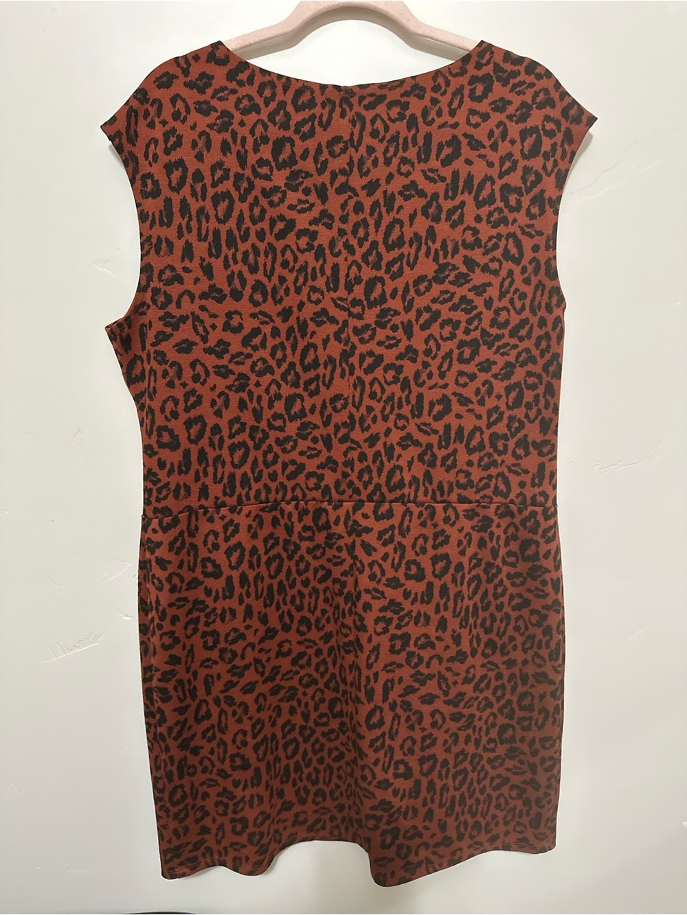 Nine West Rust Brown Leopard Print Sheath Dress - Picture 5 of 5